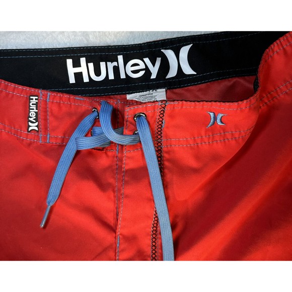 Hurley Men's Red Swimming Trunks Board Shorts Size 32 - Picture 2 of 11